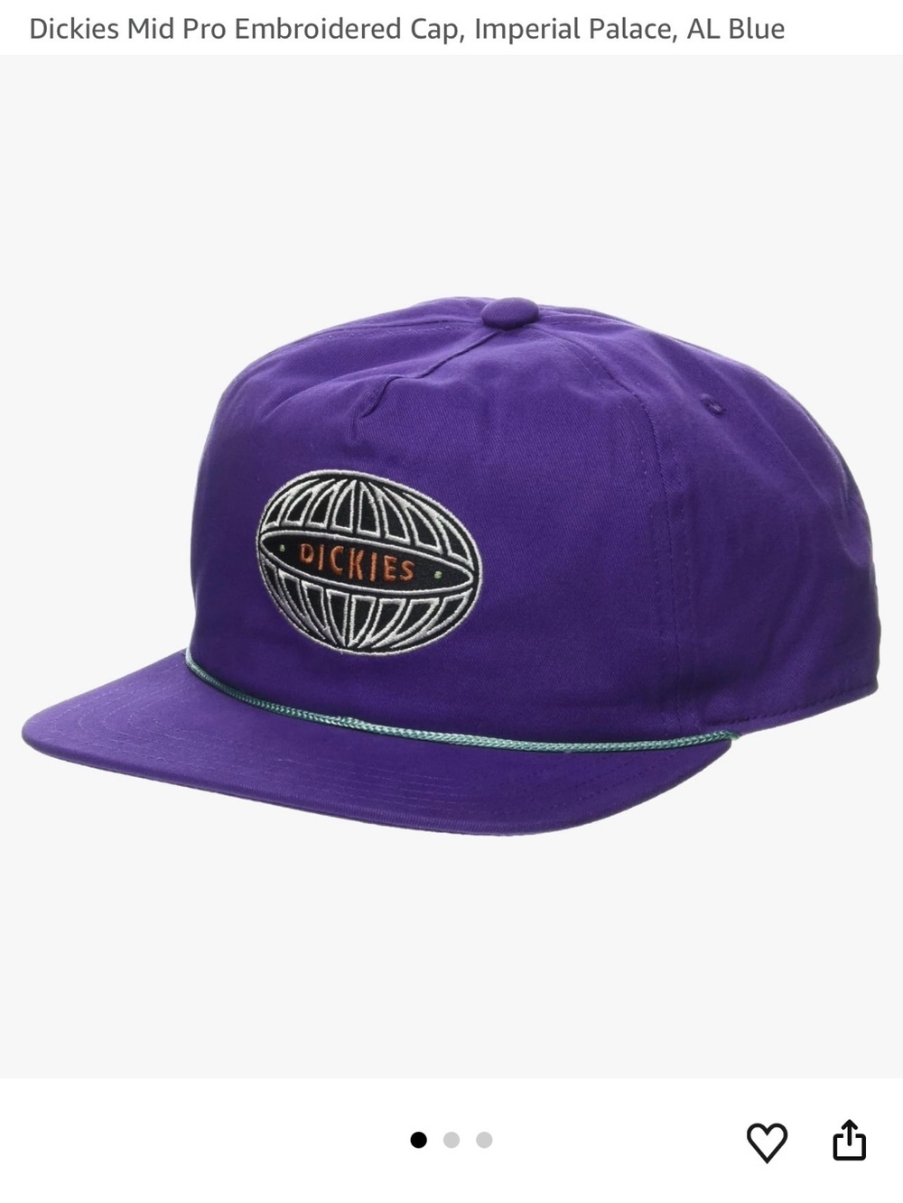 Dickies Mid Pro Embroidered Cap, Imperial Palace, AL Blue